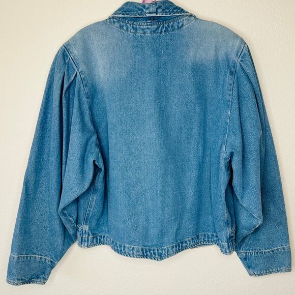 NWT Isabel Marant Medium Wash Pauline Snap Front Denim Jean Jacket 40 / L - Picture 9 of 15